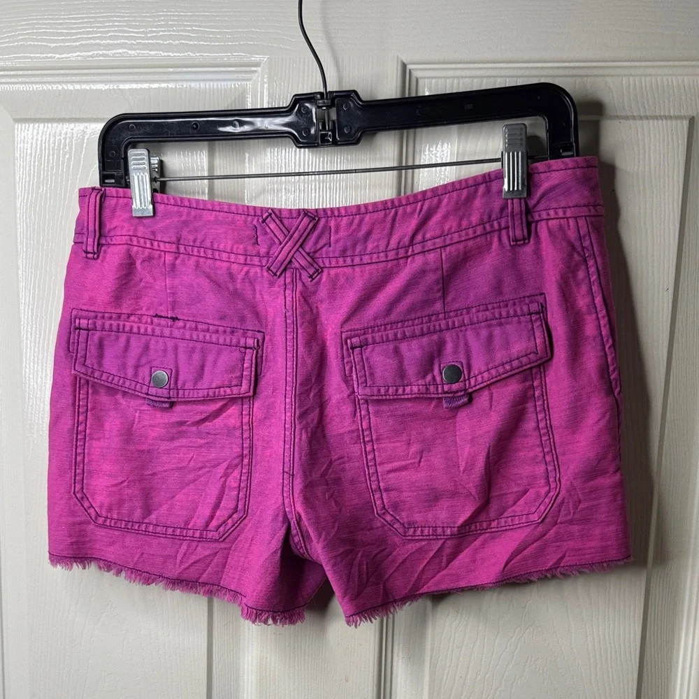 Free People Fuchsia Jean Shorts - Picture 3 of 4